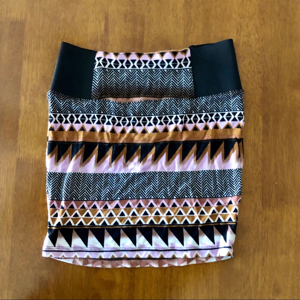 Printed mini skirt